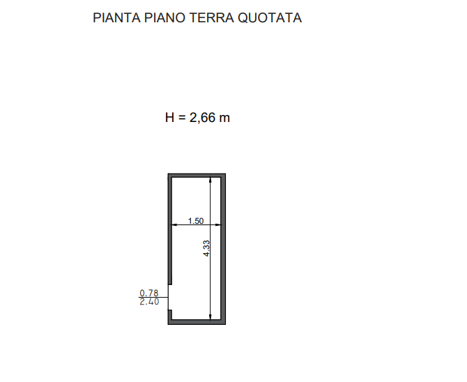 piano 3. L’appartamento é ubicato al piano terzo di un fabbricato plurifamiliare privo di ascensore ed è composto da: soggiorno con angolo cottura