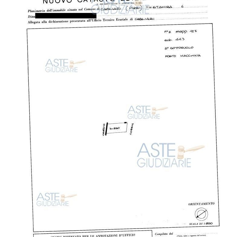 distinto al Catasto Fabbricati del predetto Comune al Foglio 2 mappale 3245 sub 443