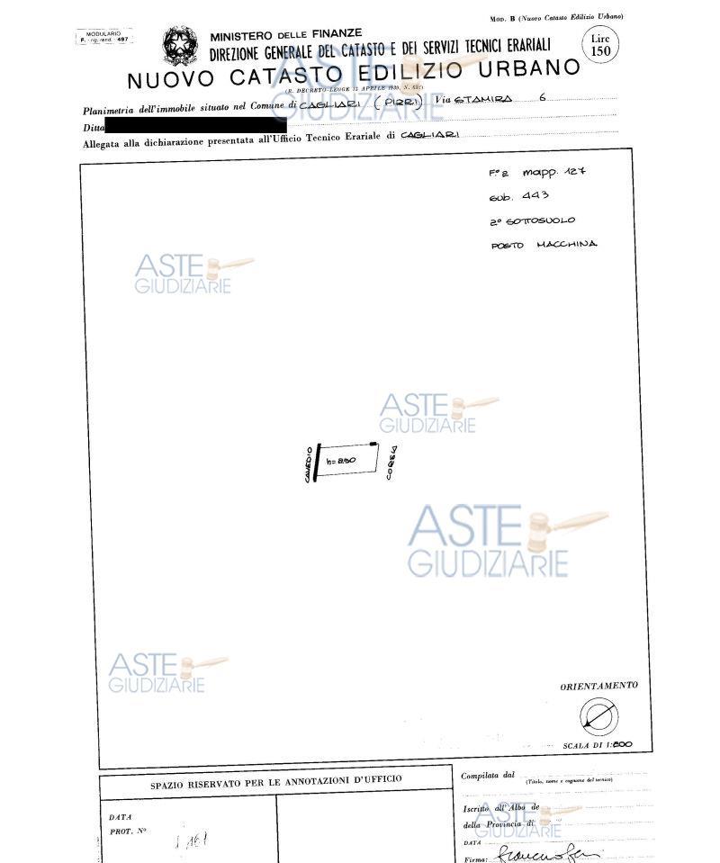 distinto al Catasto Fabbricati del predetto Comune al Foglio 2 mappale 3245 sub 443